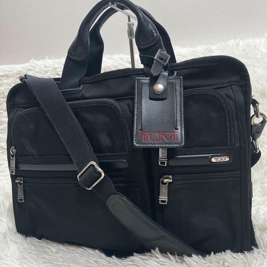 TUMI 26108D4 2-Way Business Bag Canvas Black A4 Laptop Men's From Japan