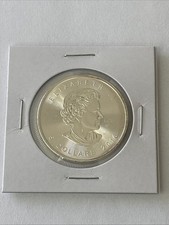 2016 Canadian Maple Leaf ELIZABETH II 1 oz .9999 Fine Silver CANADA 5 Coin