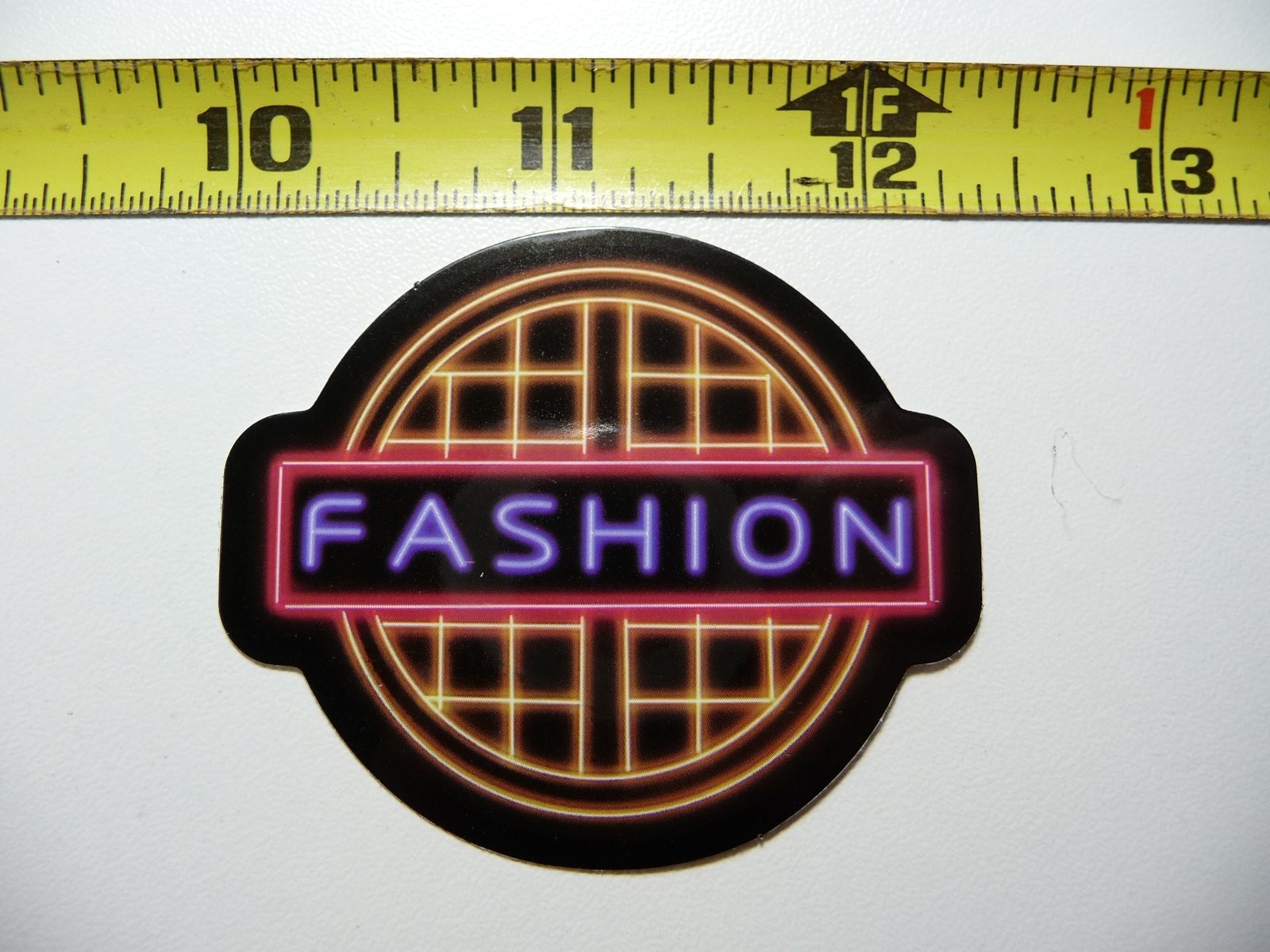 Colorful Neon Waffle Breakfast Sticker Decal Fun Design