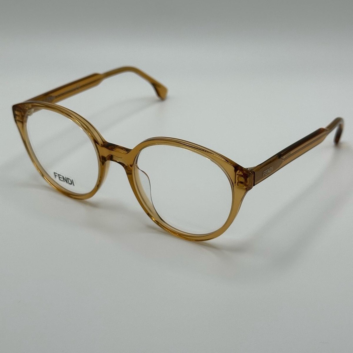 NEW FENDI FE50015I 057 Transparent Cognac Unisex Authentic  display picture 2