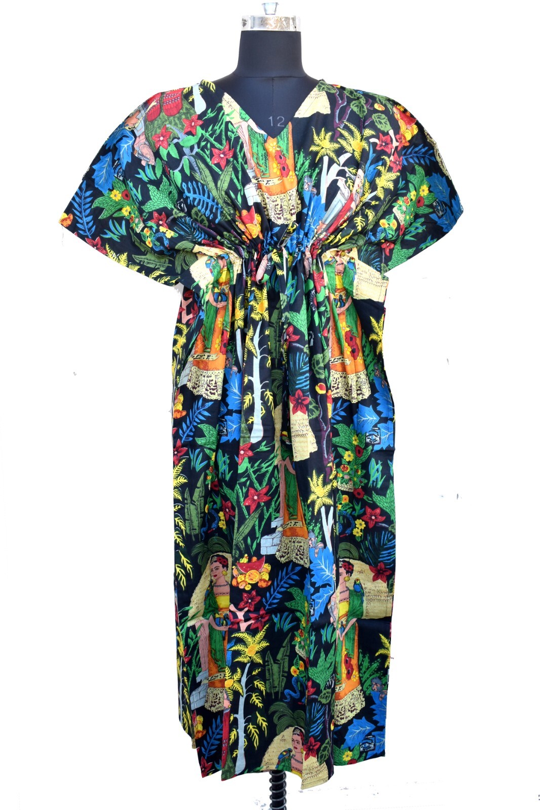 Bonito Vestido de Caftán Ropa de Noche Maxi Vestido de Caftán Prendas de Noche Vestido Negro