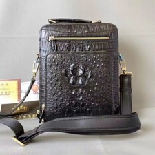 Handcrafted Genuine Croco Skin Sling Shoulder messenger Bag