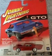 💥 1971 Pontiac GTO Pro Street 75th Anniversary💥Mint Condition Johnny Lightning