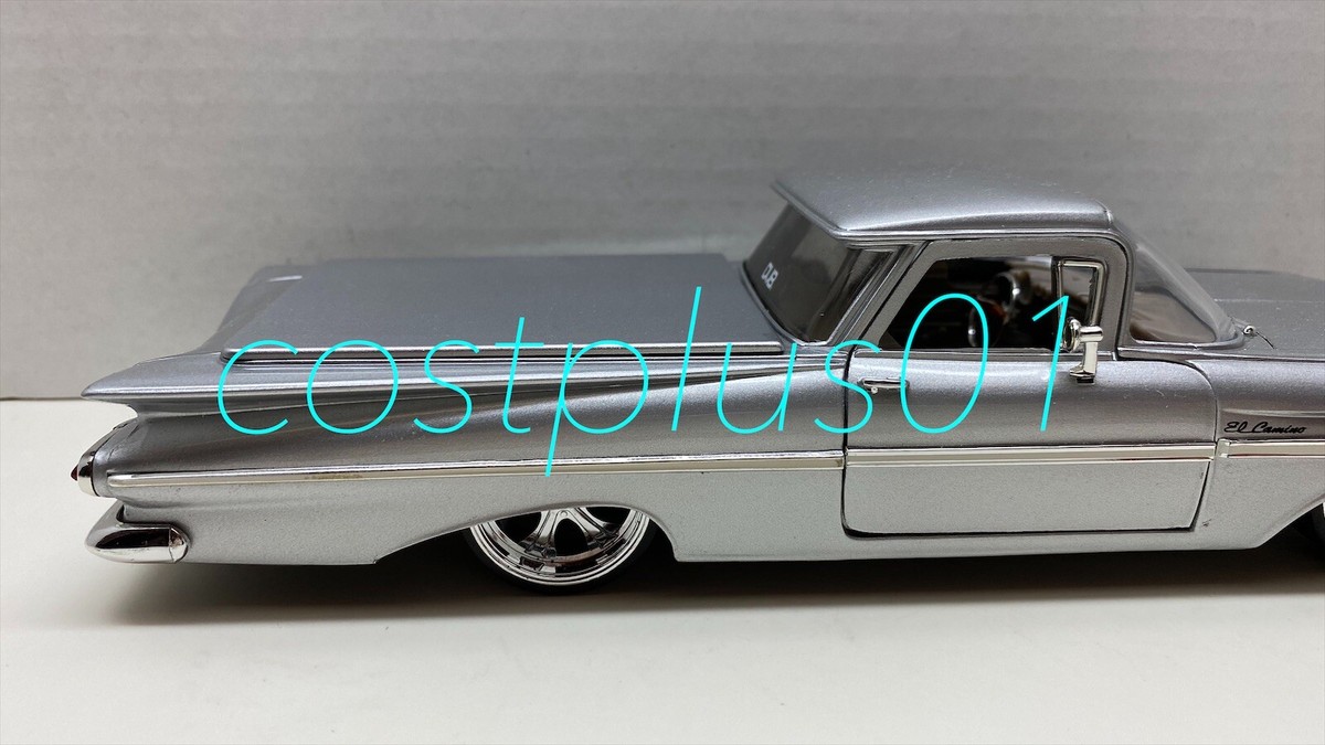 Jada/'59 Chevyシボレー ElCaminoエルカミーノ 1/24 JADA DUB CITY 1959 CHEVY EL CAMINO 1:24 SILVER ** | eBay