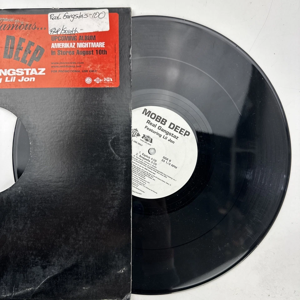 Mobb Deep Real Gangstaz 12" LP Record Album Vinyl - Image 4 of 4