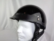 Rodia Black Medium Half Helmet Very Good Condition