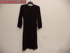 NWT - Petal Lush Women's Black Long Sleeve Wrap Dress, Size L, 1311902