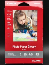 Genuine Canon Pixma Inkjet Photo Paper Glossy GP-601 4"x6" 50 Sheets
