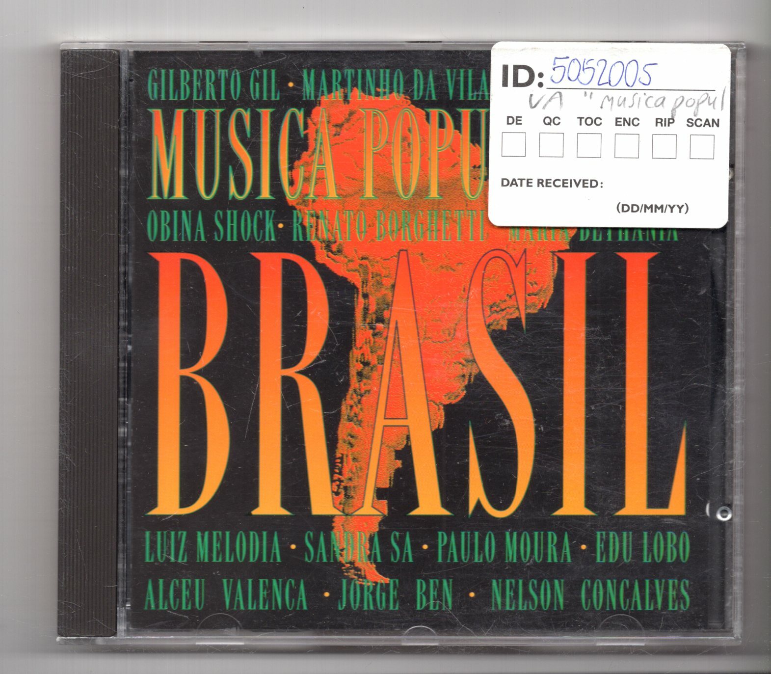 (JZ394) Musica Popular Do Brasil, 16 tracks various artists - 1993 CD