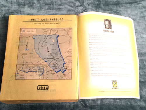 WEST LOS ANGELES, YEAR '1999 WHITE & YELLOW PAGES TELEPHONE BOOK GTE SUPERPAGES - Picture 19 of 21