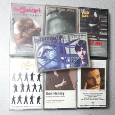 Cassettes Lot of 7 Genesis Don Henley Springsteen Jackson Browne Billy Joel VG