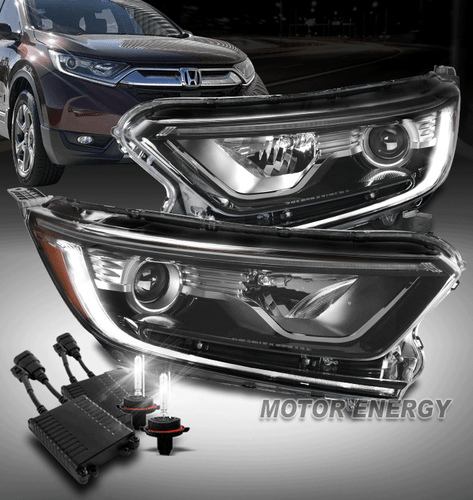 For 17-21 Honda CR-V LX EX LED Tube Projector Headlight Lamp Chrome w/50W 6K HID - Bild 1 von 12