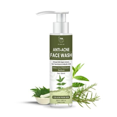 TNW-THE NATURAL WASH Anti a-cne Face Wash With Neem, Tea Tree, Rosemary 100ml_