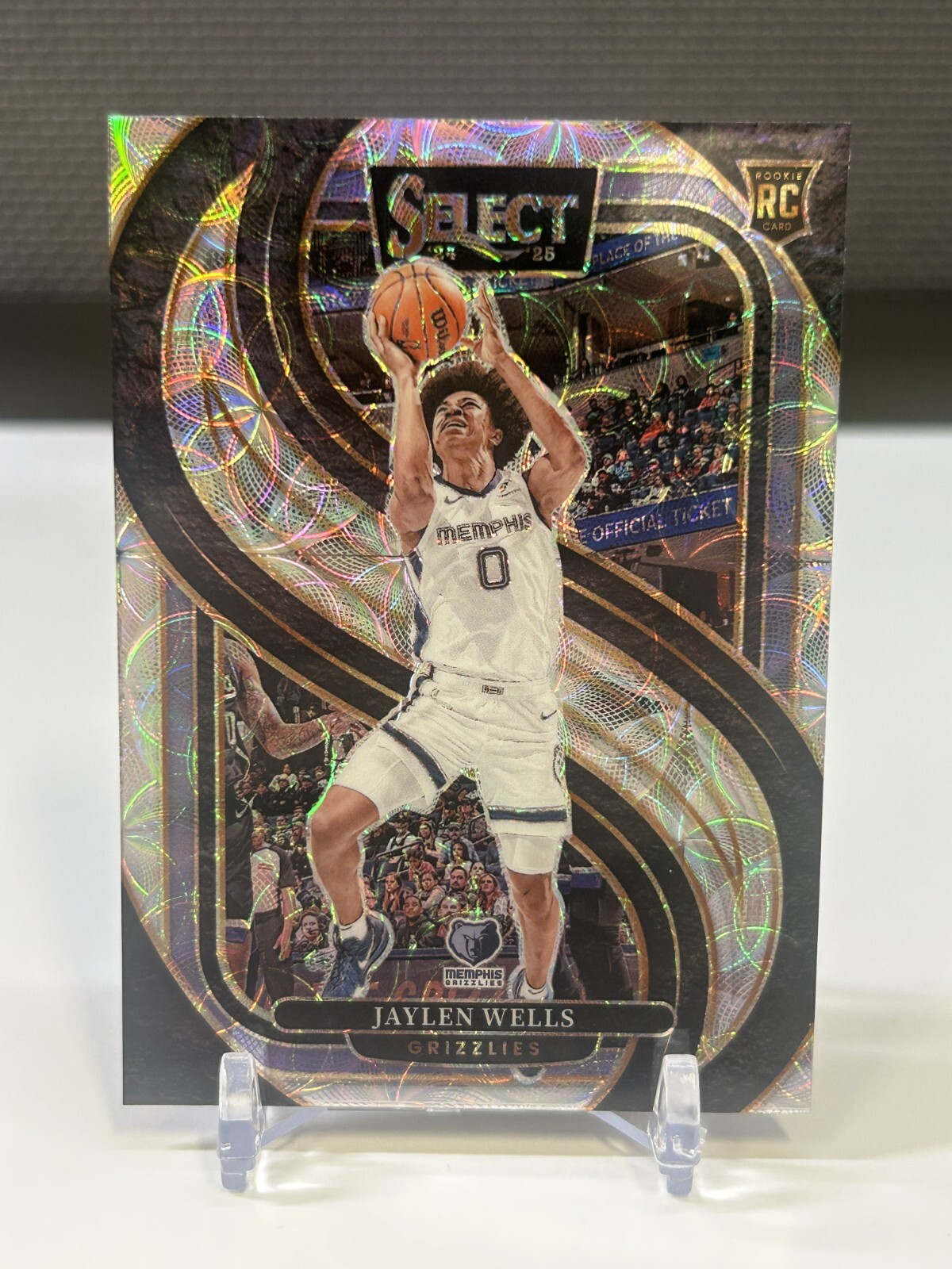 2024-25 NBA Panini Select Jaylen Wells Premier Silver Scope Rookie Card SP