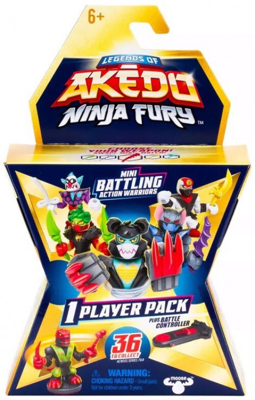 Ninja Fury 1 Player Pack Mini Battling Action Figure MYSTERY Pack Ninja Fury 1 Player Pack Mini Battling Action Figure MYSTERY Pack