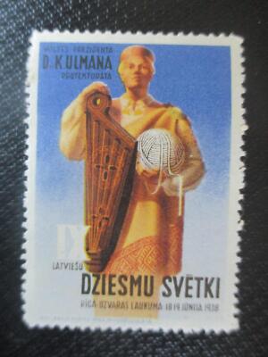 (11221) Reklamemarke - Dziesmu Svetki Riga 1938
