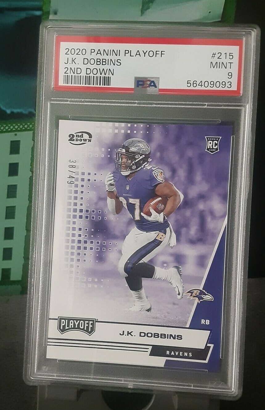 JK Dobbins Panini Playoff #215 2nd Down