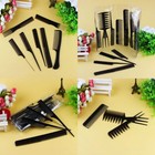 10 piece Hair Styling Comb Set Professional Hairdressing Brush Barbers Grooming