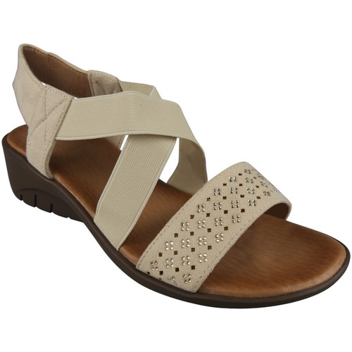 Sandalias Zapatos Cordones Mujer Cuña Elástica Punta Abierta Verano Cómodas Damas Tallas - Imagen 7 de 33