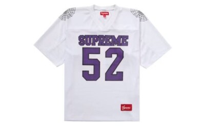 Supreme Spiderweb Football Jersey White Size XXL Brand New | eBay UK