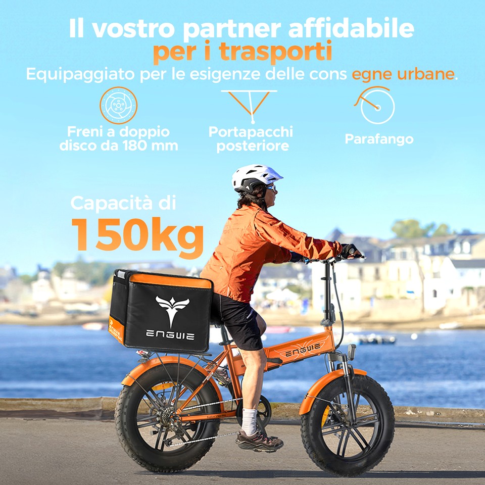 Vélo électrique Pliable ENGWE EP-2 BOOST 250W - Parfait Pour La Ville Et Les Chemins