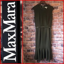 MAX MARA : Tailored Military Land Army Inspired 100% Wool Dress : U.K 6 / EU 38
