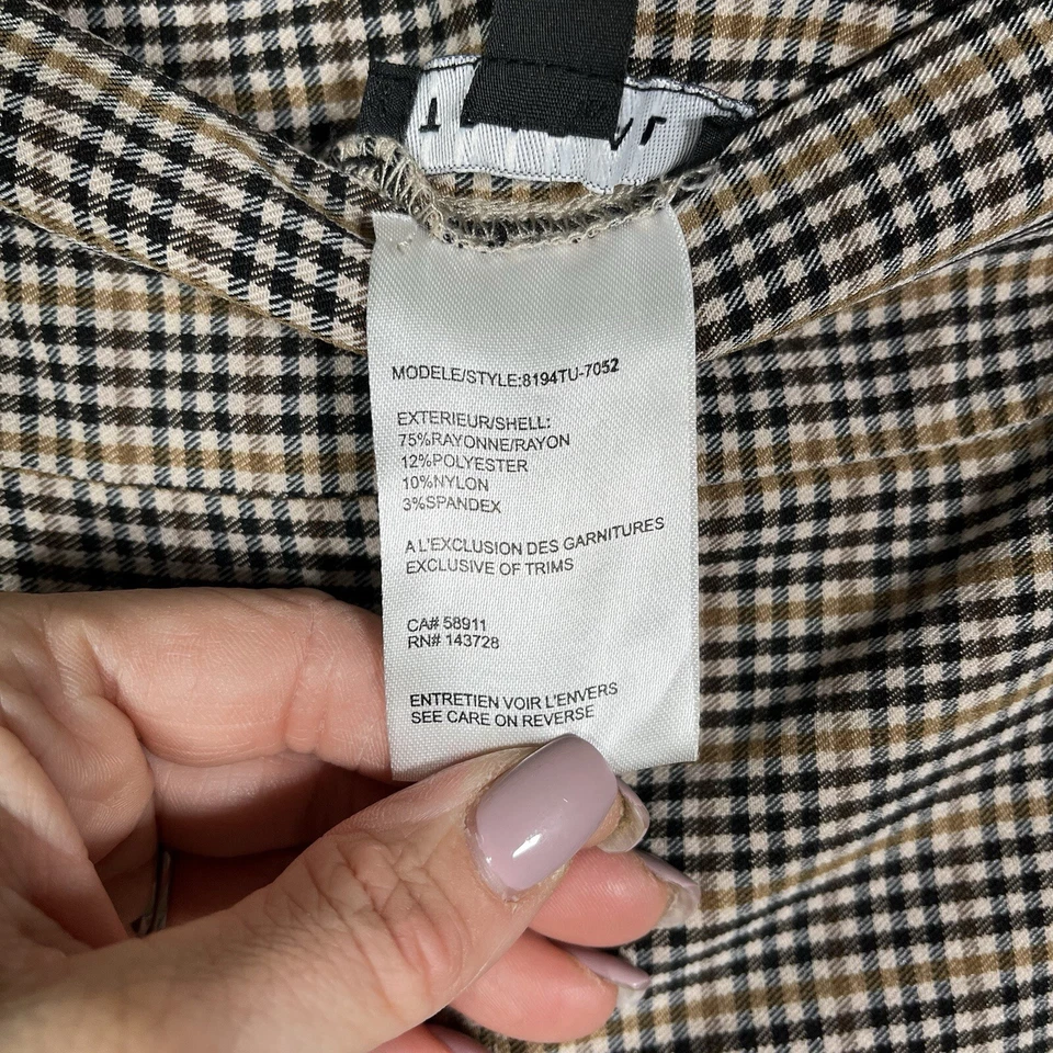 Pantalones de vestir tribales para mujer talla 12P capri a cuadros elásticos pantalones de carrera Foto 4 de 4