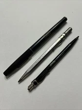 Set Of 3 Vintage Scripts Pens Pencils Advertising Ranches Feeds GE Aluminum