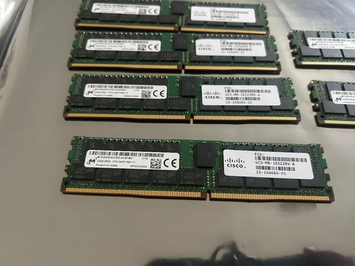 Qty.6 Micron 32gb 2RX4 PC4-2400T Memory Modules - Bild 2 von 2