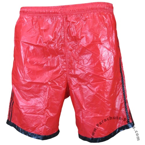 Bruno Shiny Nylon Plastic 3-Stripe Shorts NEW - Picture 6 of 7