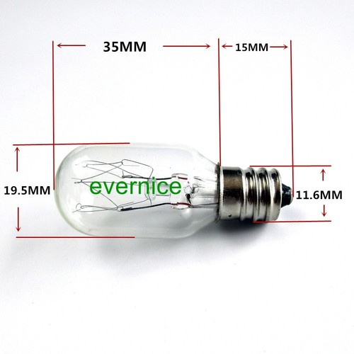 Screw In Clear Light Bulbs 220V 15W For Singer Babylock Brother Janome New - Picture 4 of 4
