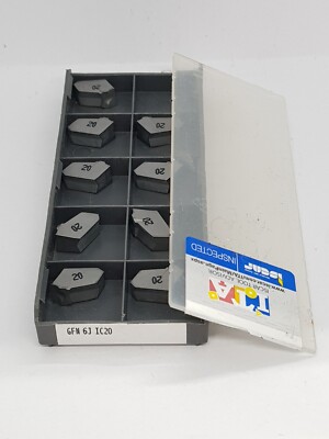 x9 Iscar GFN 6J IC20 Carbide Inserts Grooving 6mm Tips IS2