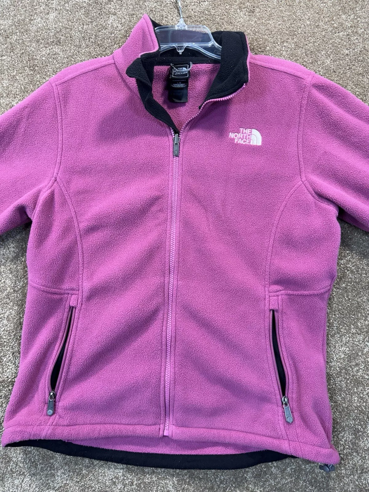 north-face fleece zip up plates jacket