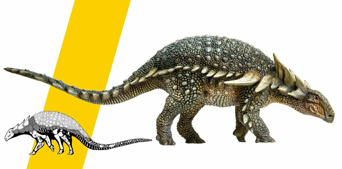 PNSO Sauropelta Figure Nodosauridae Herbivorous Dinosaur Collector