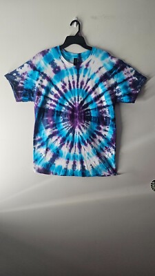 Bull Eye Tie Dye Mens T-Shirt Blank Tye Dyed Tee Spiral New-4 XL Size