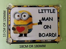 Kids On Board Minion Laminated Car Sign