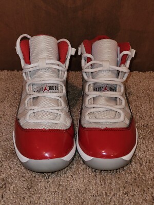 Cherry/A1191-2/ Jordan 11 Retro Mid Cherry Youth Size 2.5Y - Cherry Red and