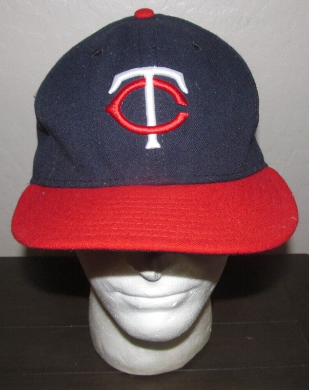 Minnesota Twins New Era 59Fifty On Field Baseball Hat Size  7 1/2 Made in USA