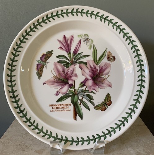 Portmeirion BOTANIC GARDEN 10.5 1/2" DINNER PLATE LILY FLOWERED AZALEA Britain