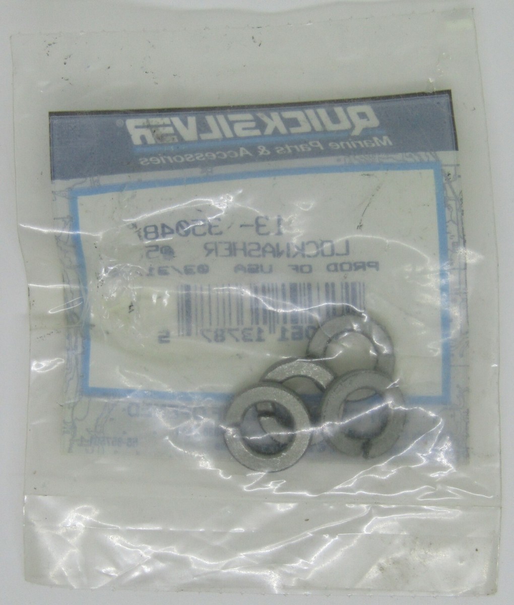 00892 4つ NEW QUICKSILVER MARINE BOAT LOCKWASHER LOT OF 4 PART NO. 13-35048