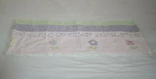 1 Kidsline Flowers Valance Baby Girls Nursery Pink Purple Ruffle Green Single