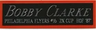 BOBBY CLARKE PHILADELPHIA FLYERS NAMEPLATE FOR AUTOGRAPHED SIGNED HOCKEY JERSEY