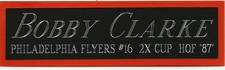 BOBBY CLARKE PHILADELPHIA FLYERS NAMEPLATE FOR AUTOGRAPHED SIGNED HOCKEY JERSEY