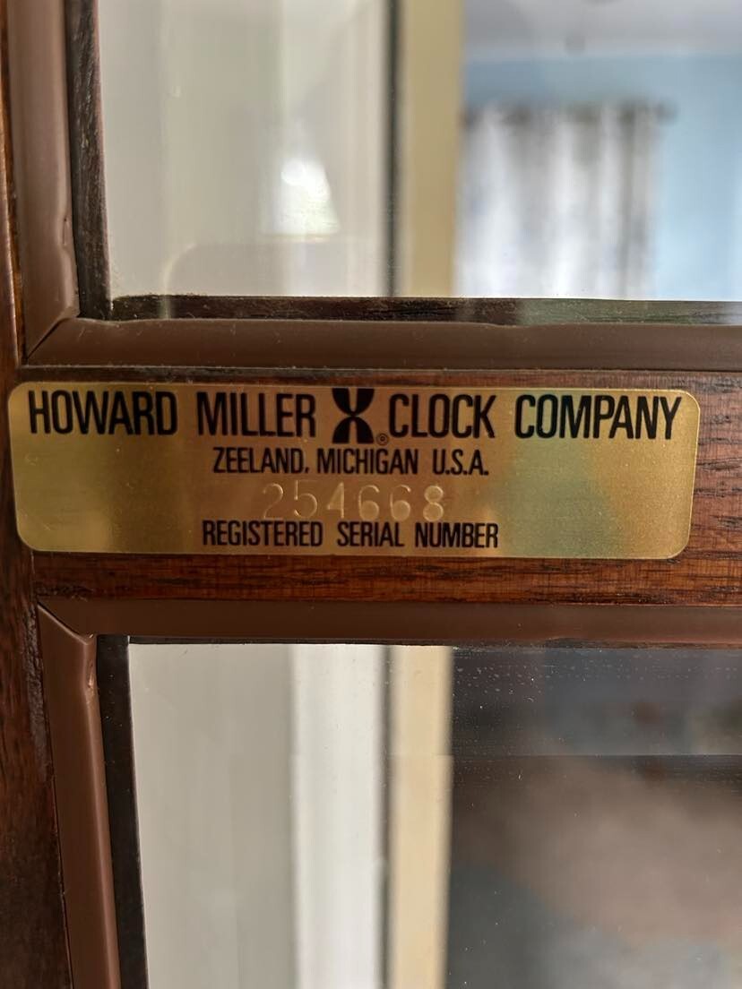 Howard Miller Grandfather Clock eBay
