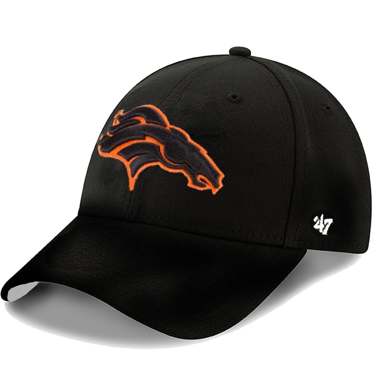 Denver Broncos 47' Brand men's MVP Team Logo On Black Curved Bill