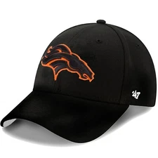 Denver Broncos 47' Brand men's MVP  Team Logo On Black Curved Bill Hat Cap