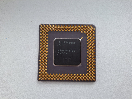 Intel Pentium 133 A80502133 SY028 3.1V rare mobile Pentium 133 vintage CPU GOLD - Picture 10 of 10