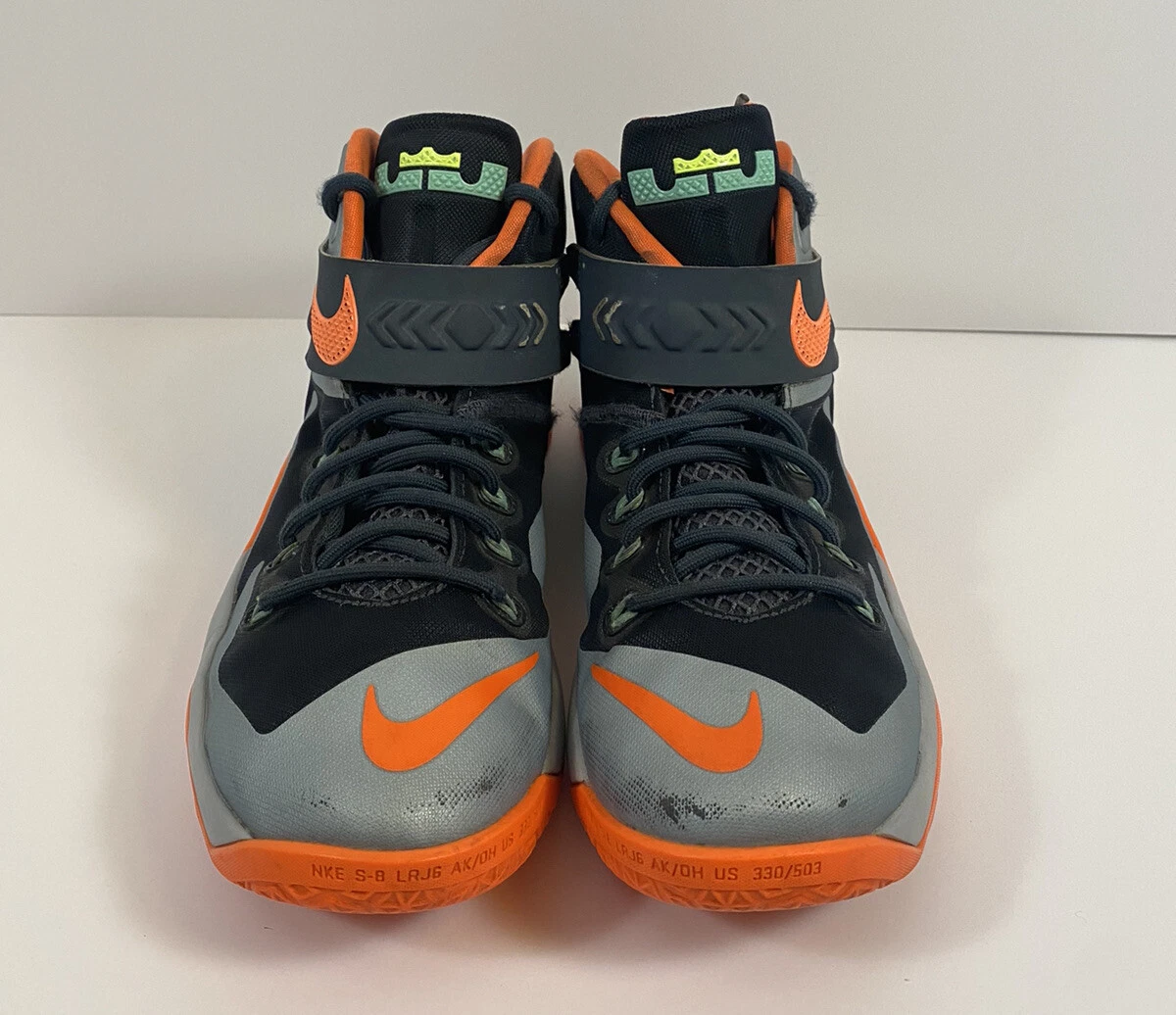 Nike Zoom Lebron Soldier 8 VIII Crimson Black Grey Size 7.5 Sneakers 653641-080