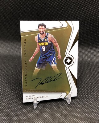 2019-20 Opulence Keita Bates-Diop /25 ON CARD AUTO GOLD SSP RC OA-KB JERSEY #6