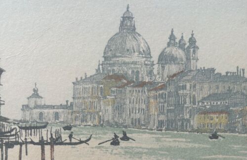Hans Figura - original, signed aquatint etching "Venice" 1930s - Picture 6 of 8